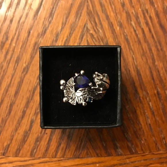 Frog & Lilly Pad Silver Ring! - Picture 6 of 7